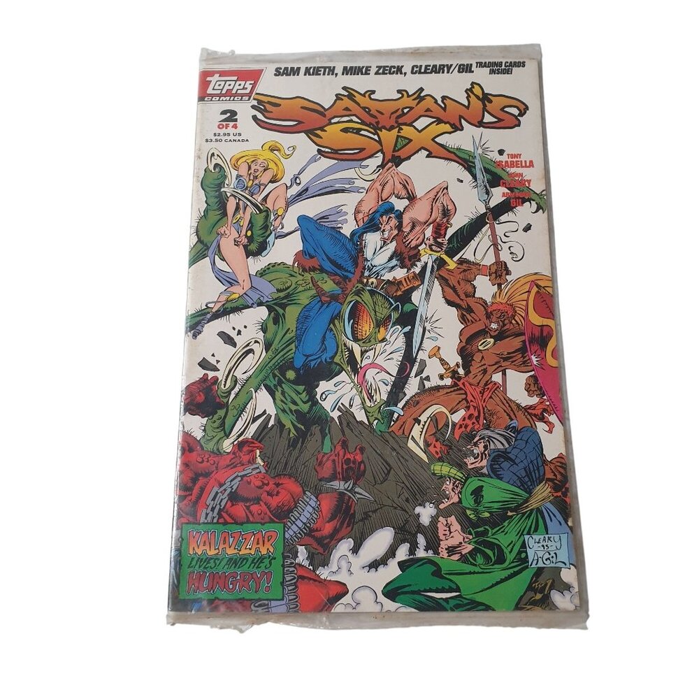 Satans Six 2 of 4 Topps Comic Book April 1993 Collector Bagged Boarded Sealed